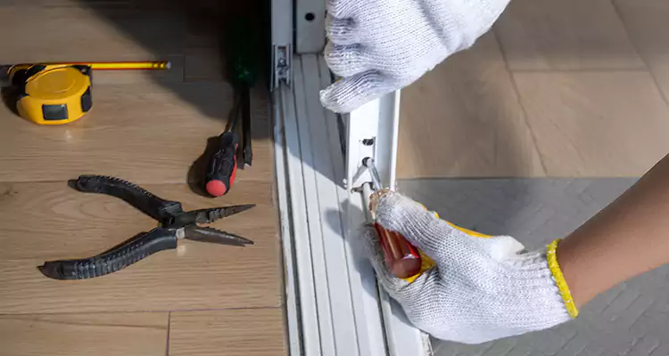 Backyard Sliding Door Track Repair in Ormond Beach, FL