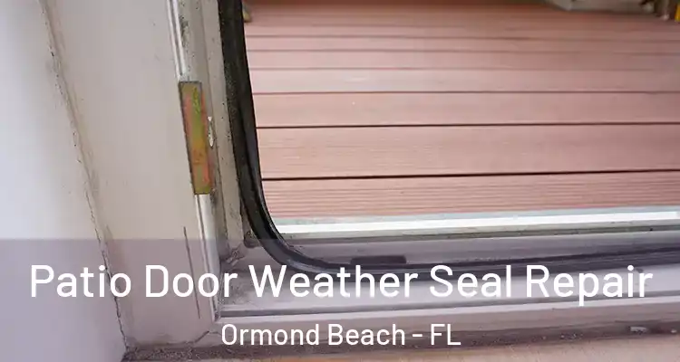 Patio Door Weather Seal Repair Ormond Beach - FL